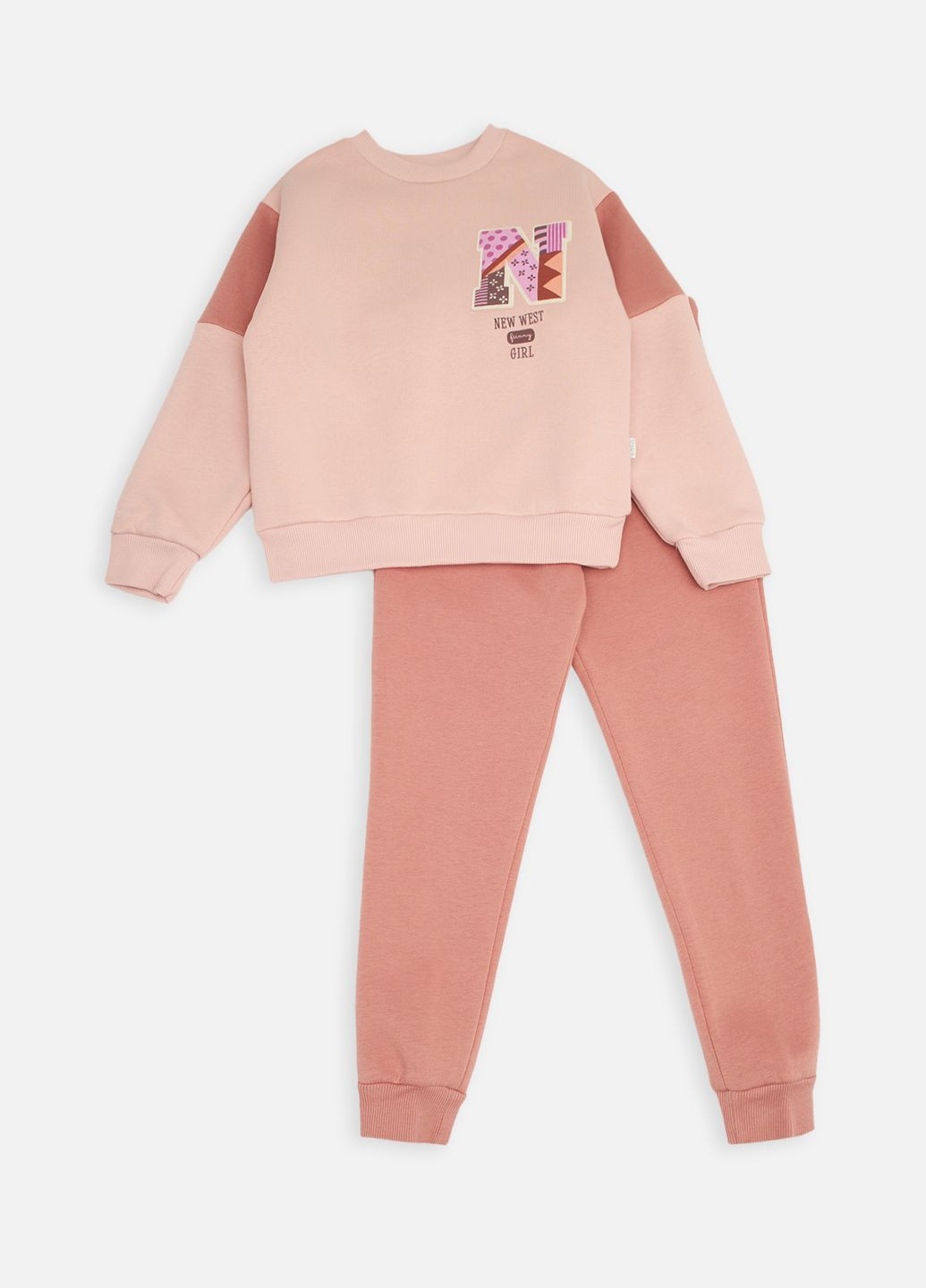 Світло-рожевий зимній костюм з штанами для дівчинки колір світло-рожевий cb-00259720 West