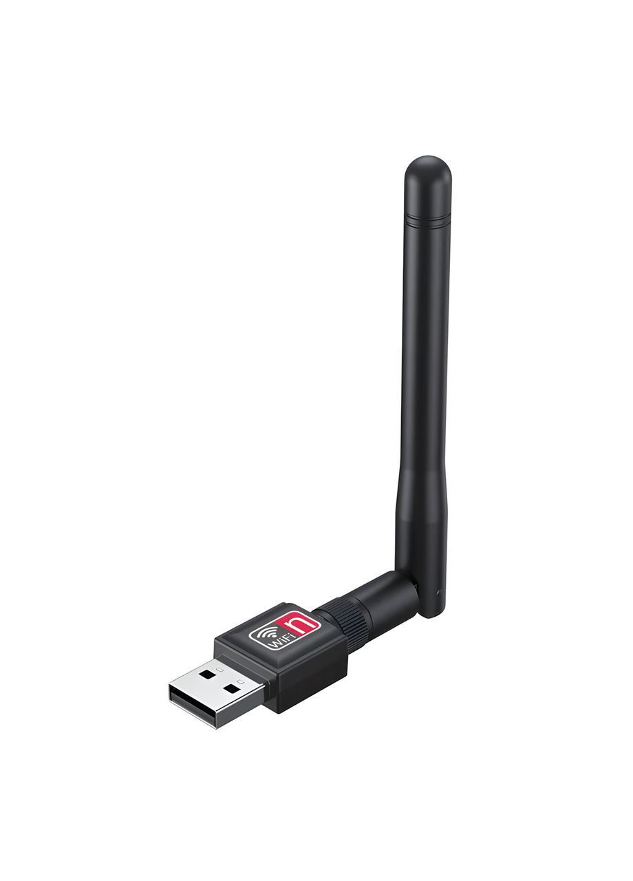 Адаптер Wi-Fi 150 Mbps USB с антенной для ПК и ноутбука 2.4 GHz No Brand (359459515)