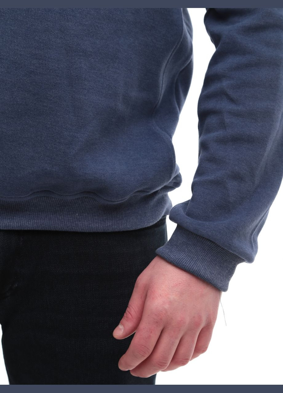 Синий демисезонный джемпер мужской синий прямой однотонный джемпер Jean Piere Пряма