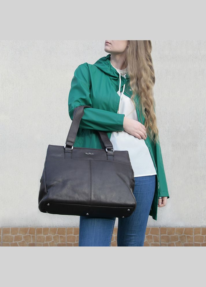 Велика жіноча сумка шоппер Contatto 9716 nero Tony Perotti (303831849)