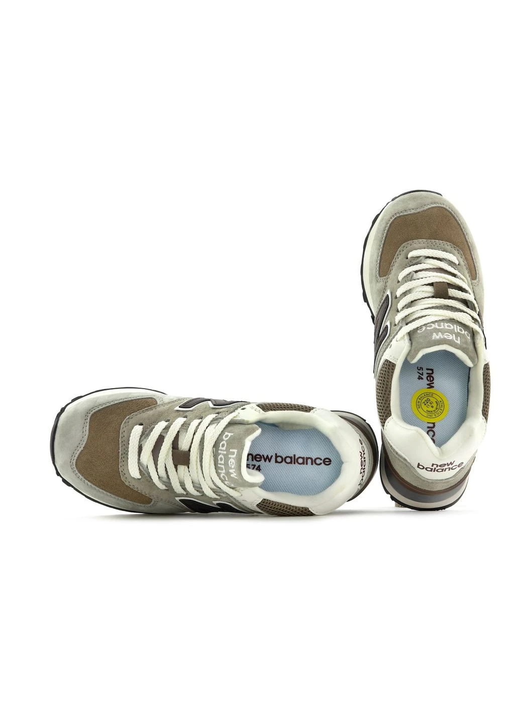 Комбіновані кросівки 574 grey beige No Brand