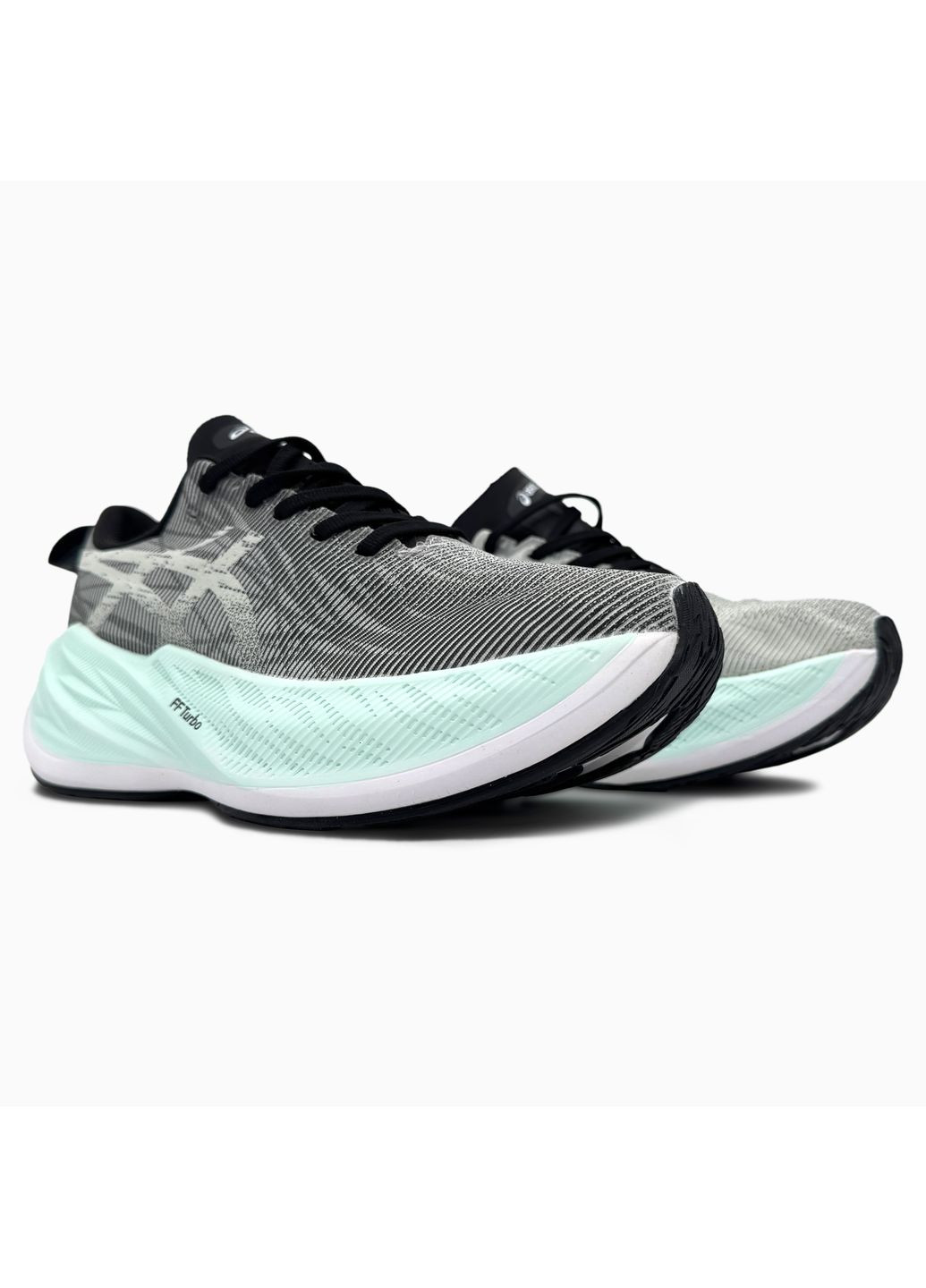 КРОСІВКИ ЖІНОЧІ ASICS SUPERBLAST GREY / MINT АСІКС СУПЕРБЛАСТ No Brand сірі демісезони (367167699)