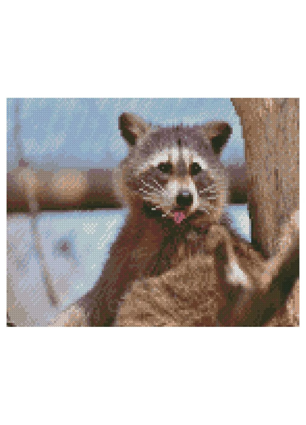 Набор для творчества алмазная картина Енотик HX500 Strateg (333931381)