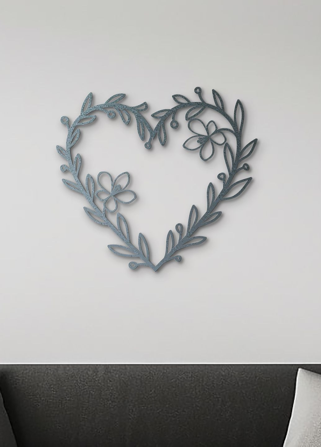 Настінний декор для дому, картина лофт "Закоханість серце", декоративне панно 35х40 см Woodyard (292112450)