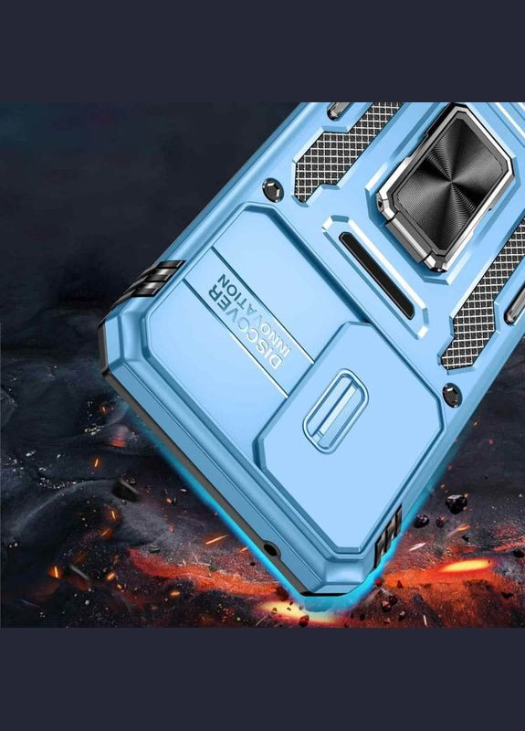 Ударопрочный чехол Camshield Army Ring для Samsung Galaxy A35 / A55 Light Blue No Brand (344465117)