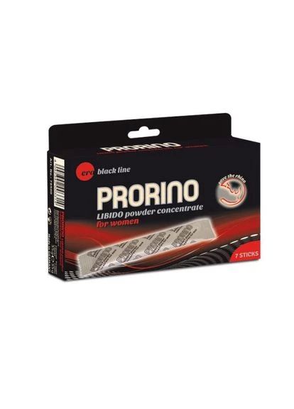 Добавка харчова для жінок ERO PRORINO black line libido powder concentrate 7 шт по 5 гр - CherryLove Hot (282708363)