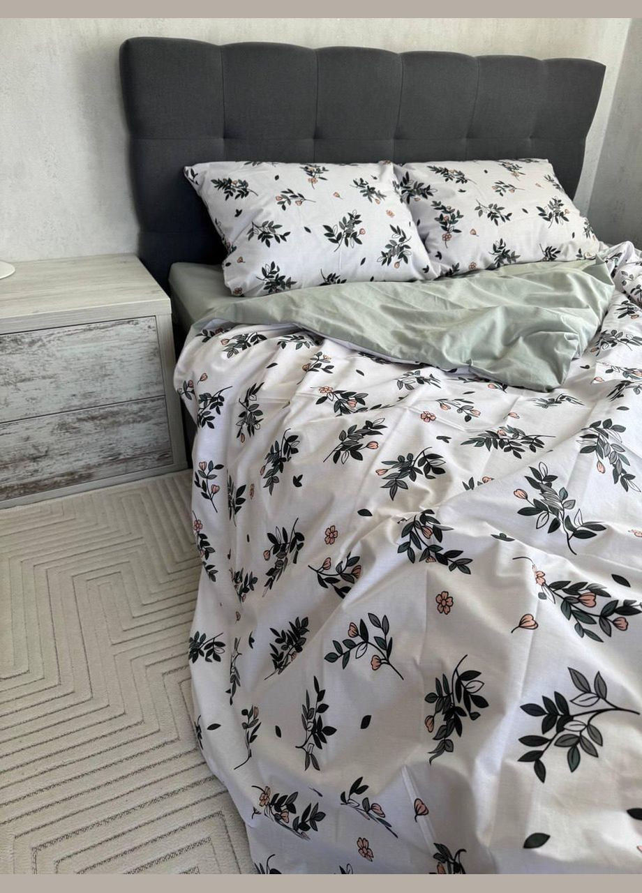 Постельное белье хлопковое Сабонг Полуторное 150 x 220 Бязь Белое 50 х 70 No Brand (344445434)