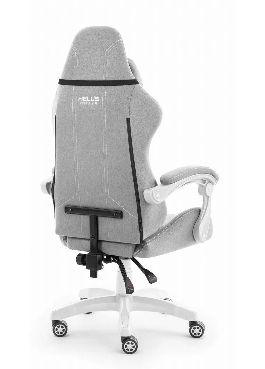Компьютерное кресло Hell’s HC-1014 Grey-White ткань Hell's (380754998)
