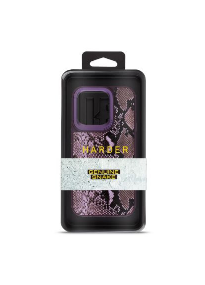 Чехол для мобильного телефона (ARM76782) Harder Genuine Snake Apple iPhone 15 Pro Dark Purple (326586210)