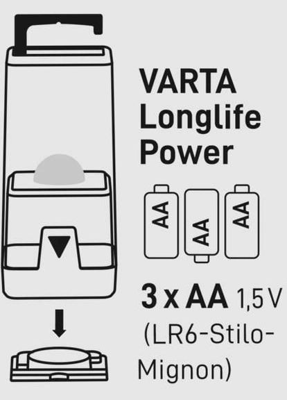 Ліхтар кемпінговий Ambiance L10, IP54, до 150 люмен, до 250 годин роботи, 3хАА Varta (315518401)