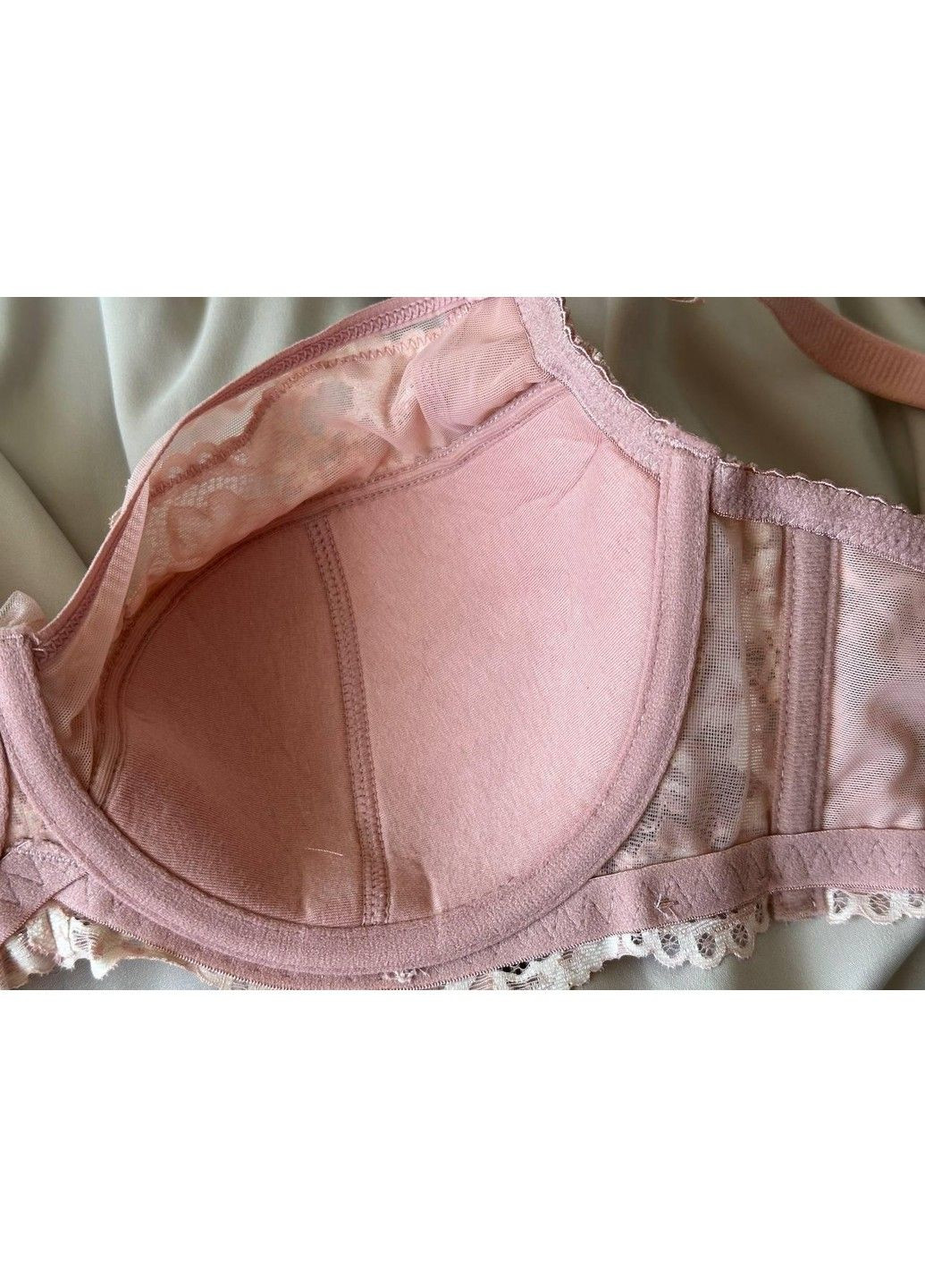 Пудровый бюстгальтер с мягким поролоном 11926 пудровый Lanny Mode