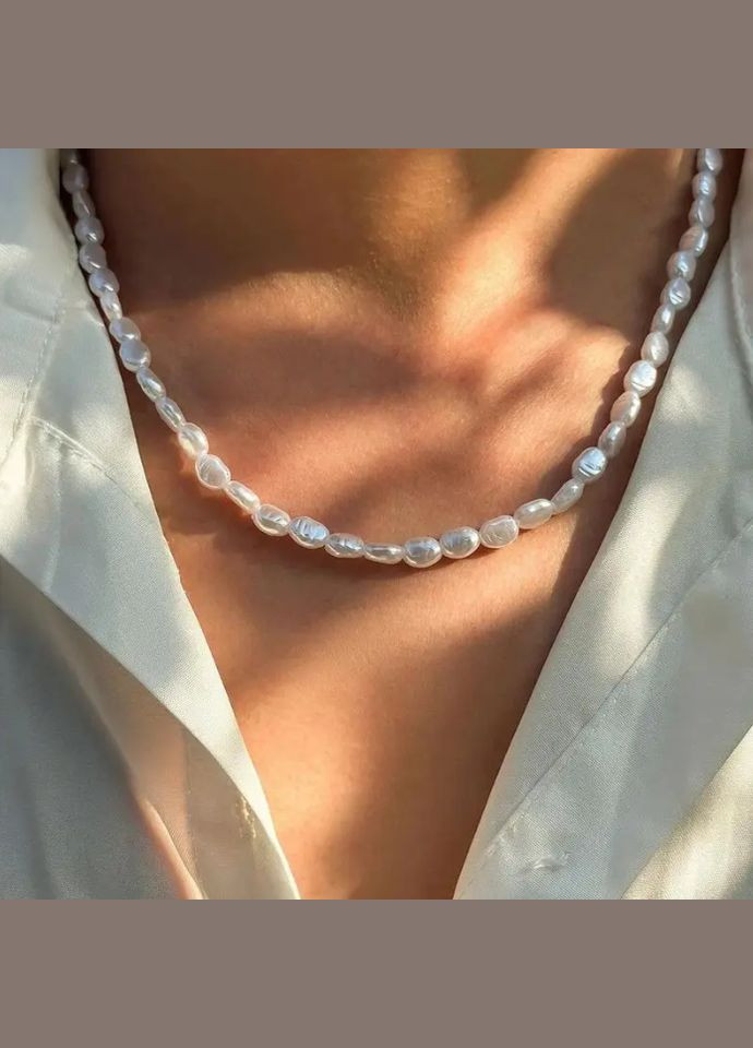 Ніжна підвіска з перлами, підвіска з перлинками, кольє, кулон, ланцюжок, чокер, намисто з перлів Fashion Jewelry (338623015)