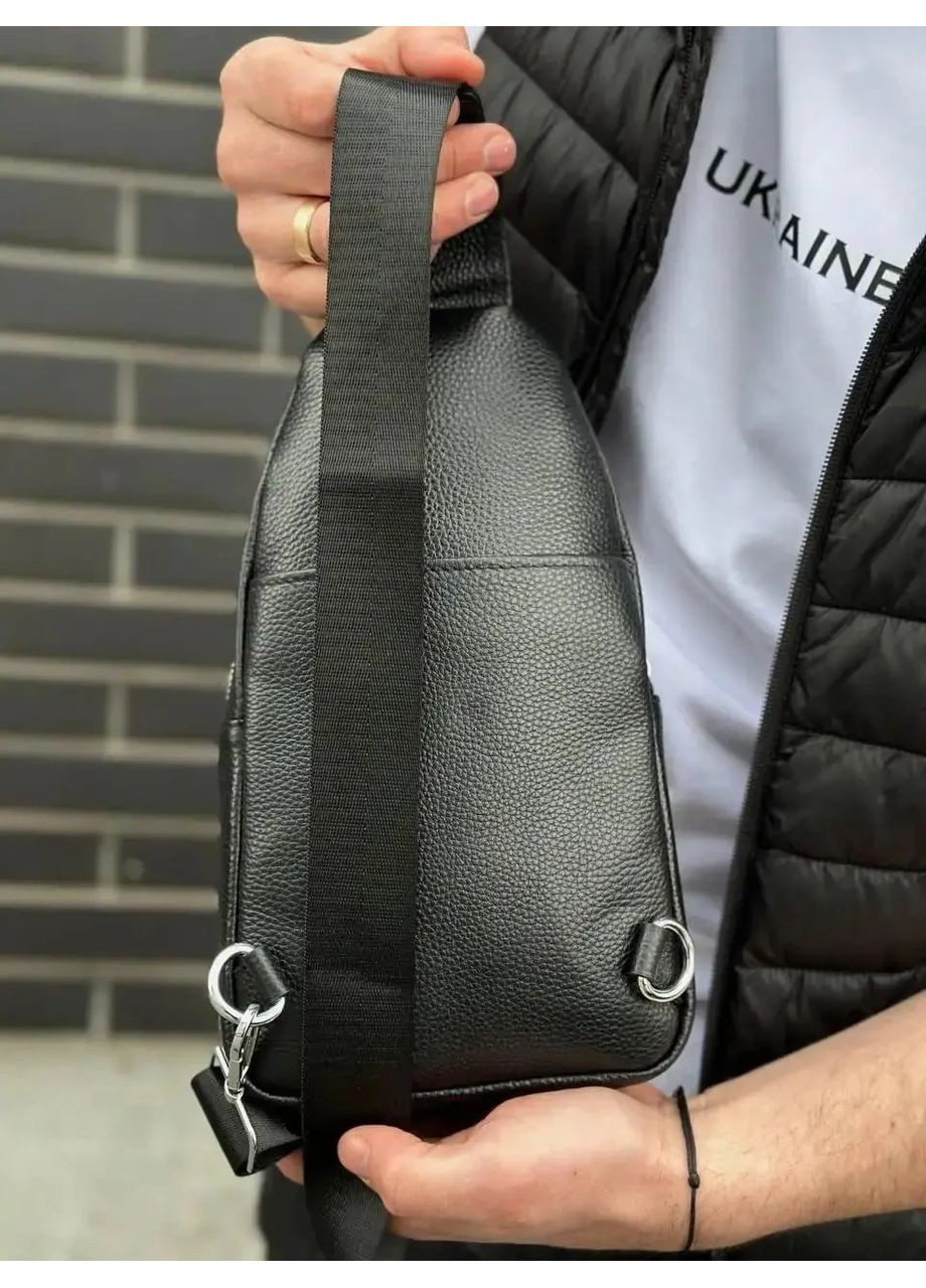 Мужской рюкзак на одно плечо 18х31х6, кожаный слинг, Tiding Bag (371137914)