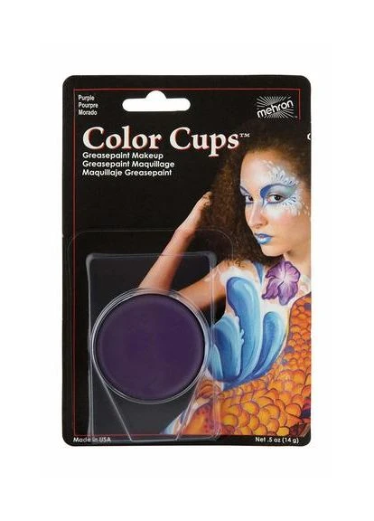 Mehron Кремовая грим-палитра Color Cups Purple Пурпурный, 12 г — Крем, США (390404056)