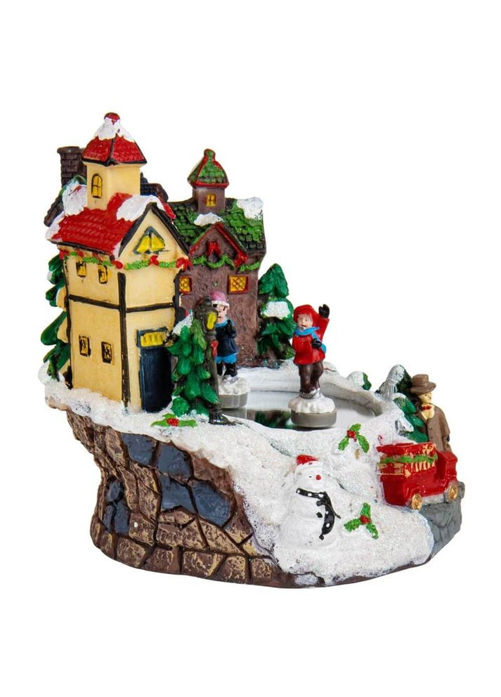 Фигурка новогодняя Зимний городок 16х17х17 см USB провод+батарейки 16016031 Lefard (299387598)