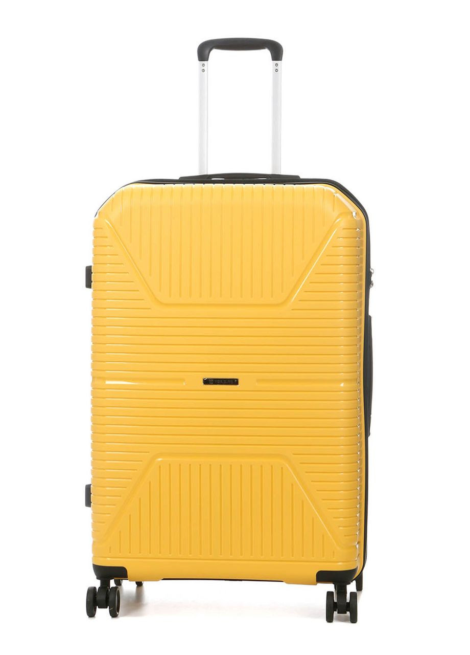 Набор чемоданов Франция (L M S-3шт) полипропилен жёлтый/ 291 WORLDLINE (324802311)