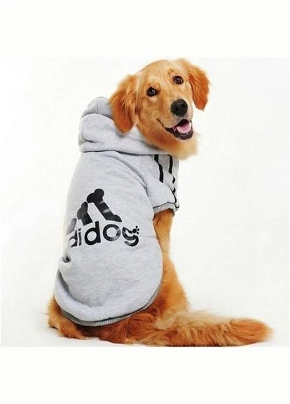 Кофта для собак Pet Style "Adidog" Сіра 8XL No Brand - (323233902)