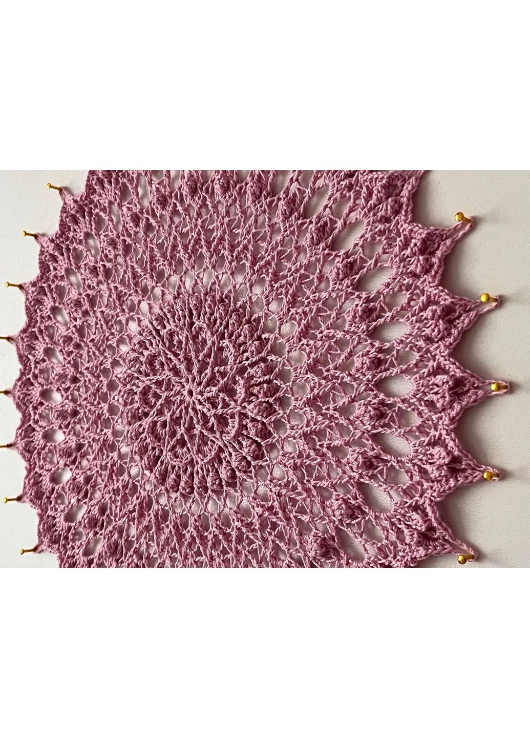 Мандала "Утренняя дымка" – вязаная картина ручной работы, 30×30 см, деревянный артборд Dream Studio (367586896)