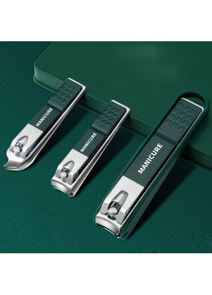 Манікюрний набір для догляду за нігтями 4в1 щипці кусачки для кутикули та пилочка з нержавіючої сталі No Brand (361669626)