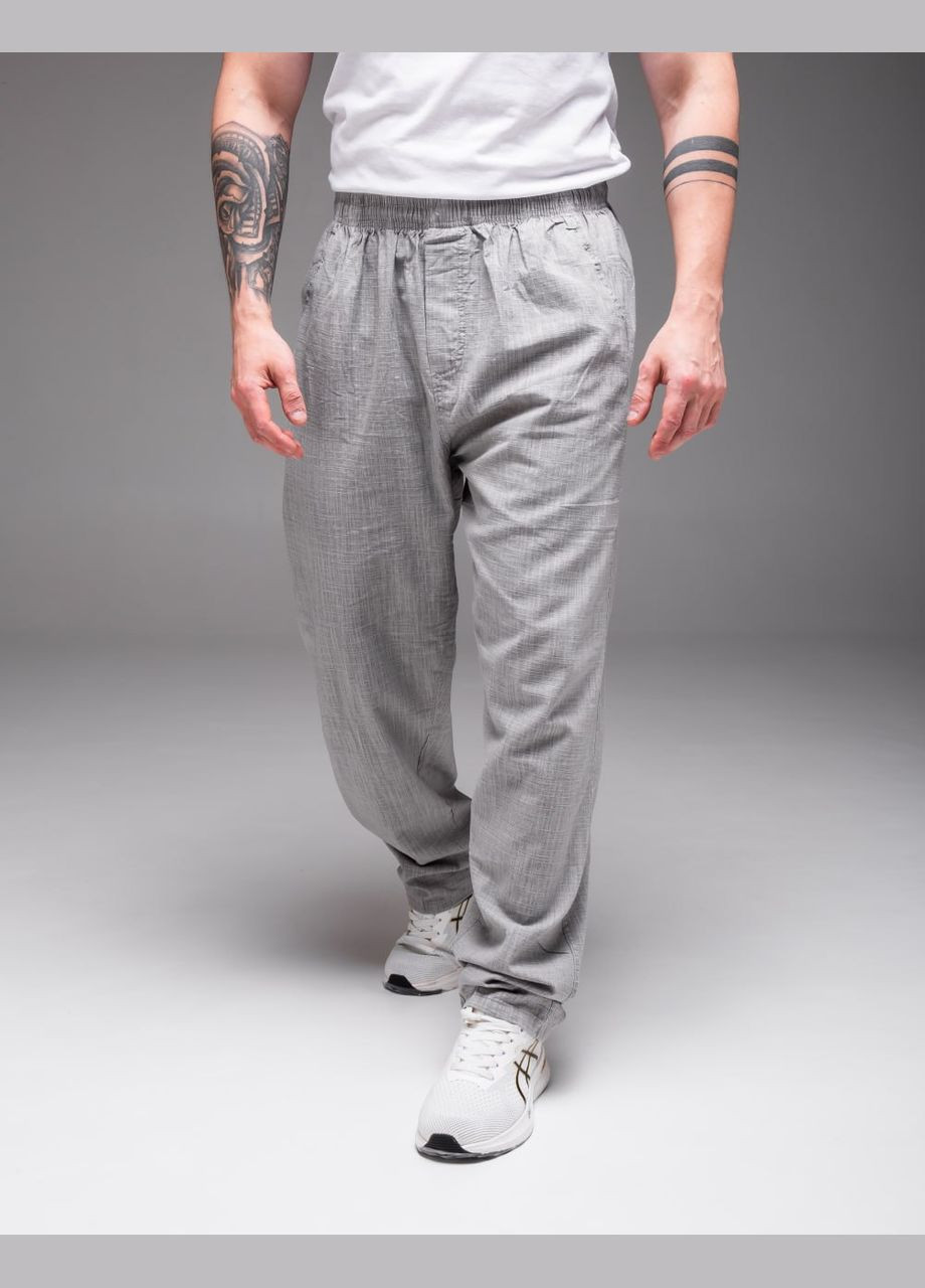 Легкі літні штани з бавовни у великому розмірі Vakko (346477089)