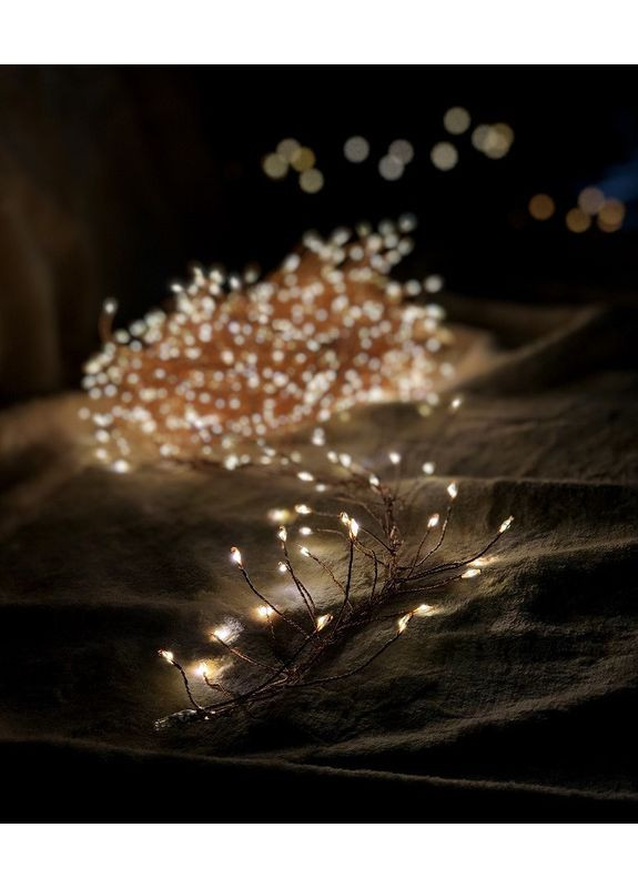 Гирлянда-кластер Luca Lighting 8 м теплый белый светодиодная для дома и улицы новогоднее освещение ProDobro (367266313)