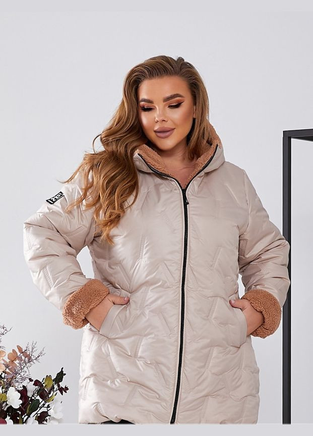 Бежевая демисезонная куртка Liton