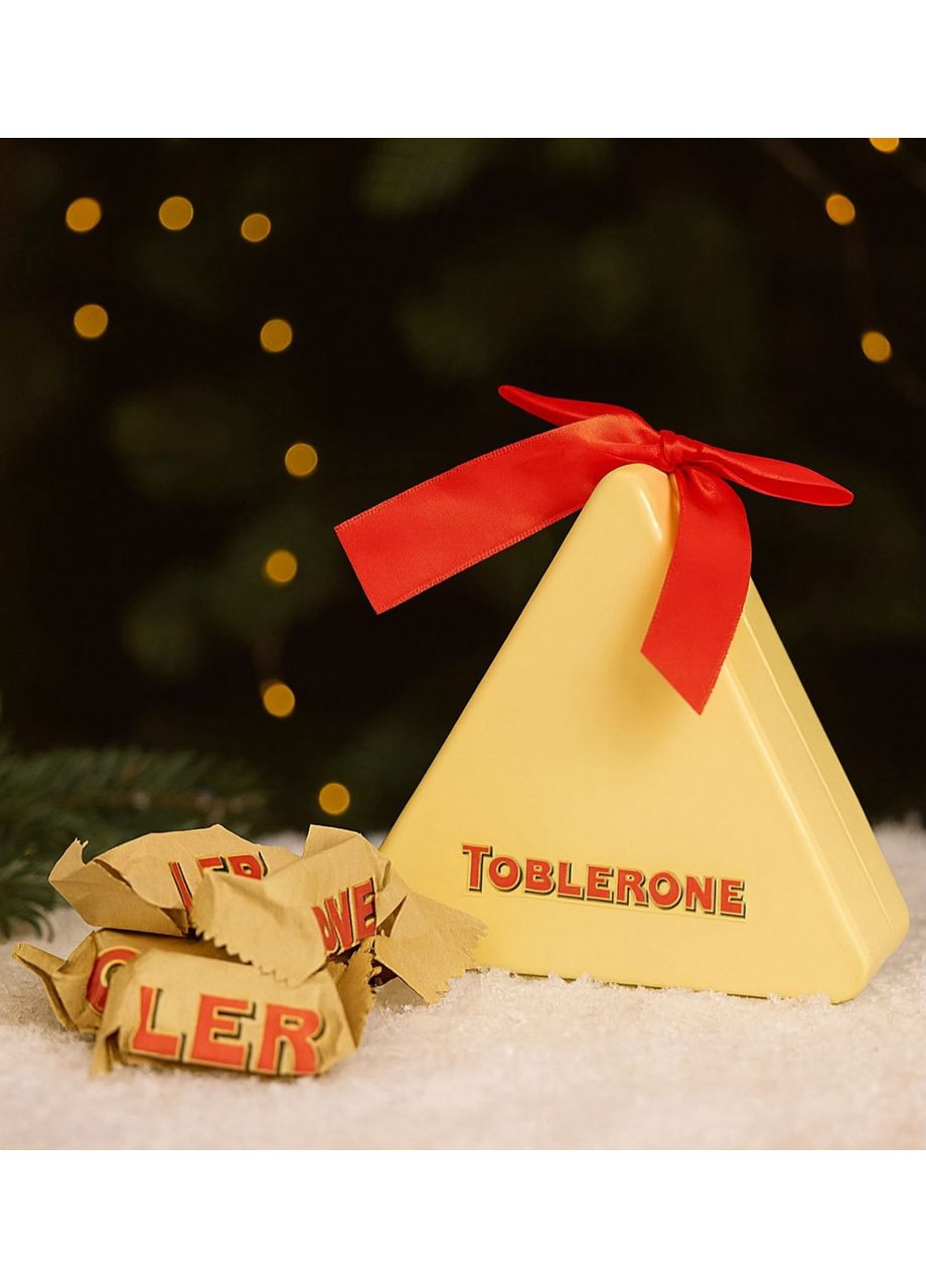 Ялинкова прикраса Шоколадні батончики міні Трикутник mini Triangle Тоблерон з підвіскою 4шт 56г Toblerone (365963586)