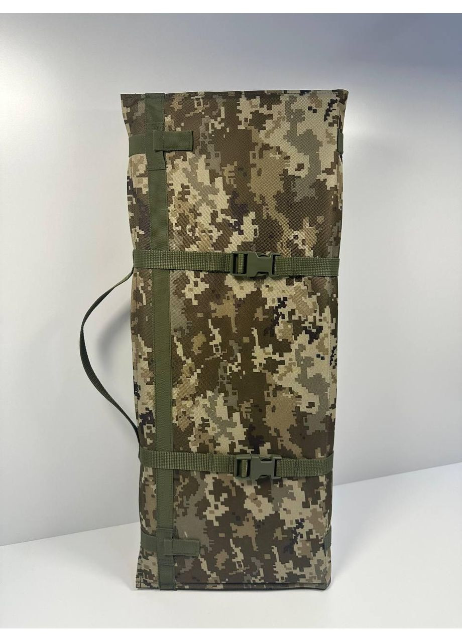 Широкий, вставка 10мм, розкладний каремат на 6 секцій (ширина 70см) Піксель Сварог (370144183)