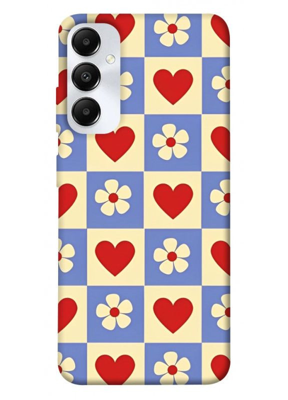 Чохол з принтом для Samsung Galaxy A05s / для самсунг галаксі А05с Серця-квіточки No Brand (338603385)