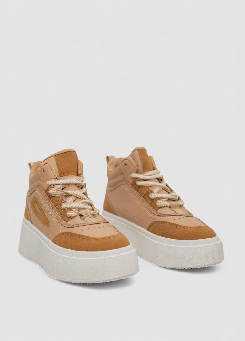 Кроссовки женские демисезонные на платформе, Gollmony бежевые всесезоны (317448899)