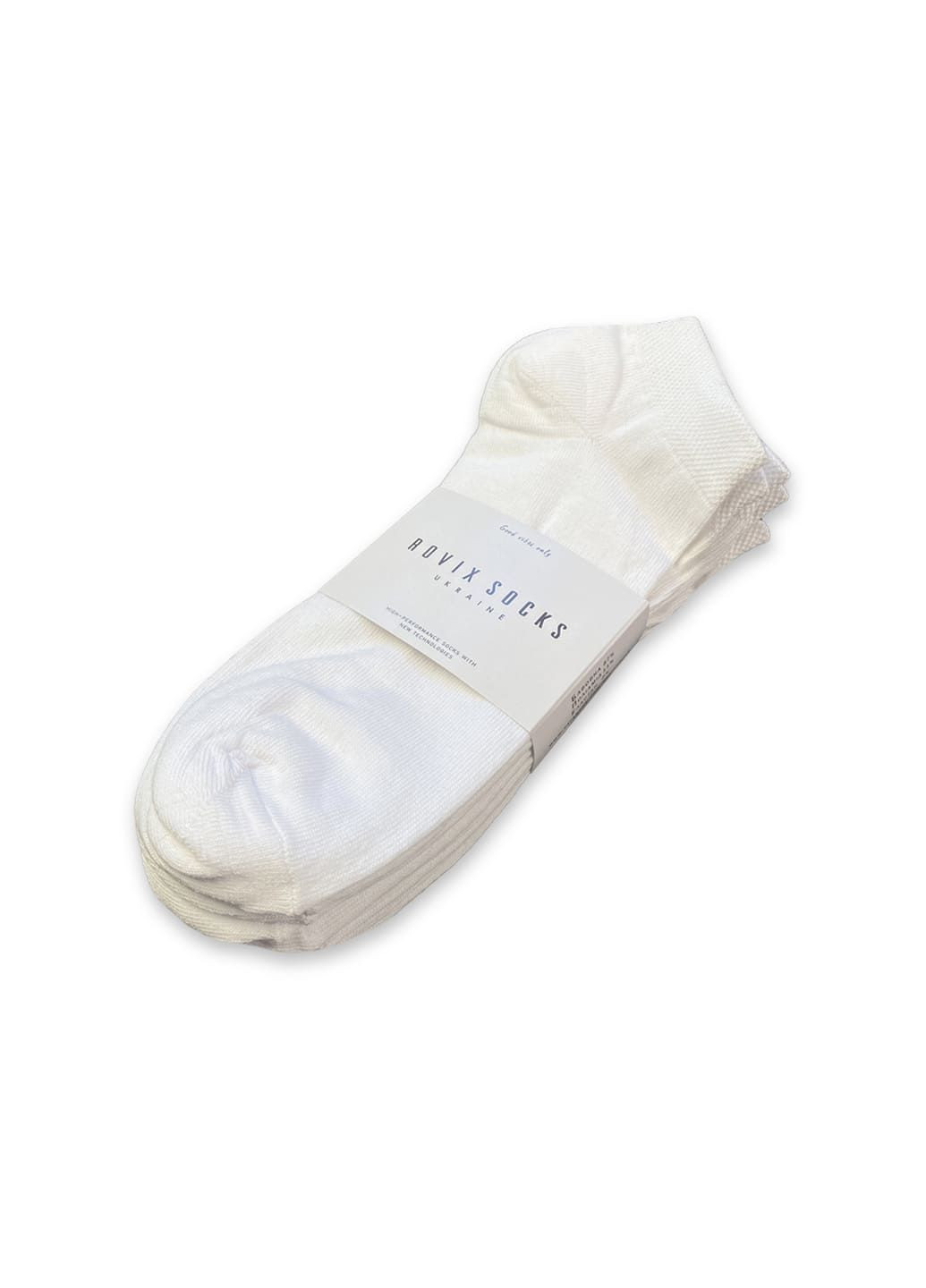 Білі набір шкарпеток 5 пар, білий, короткі, 43-46 Rovix однотонні (299150040)