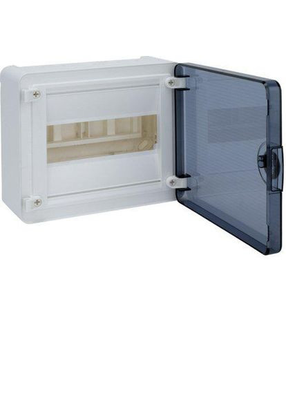 Корпус накладной пластиковый Golf VS108TD прозрачная дверца Hager (346087480)