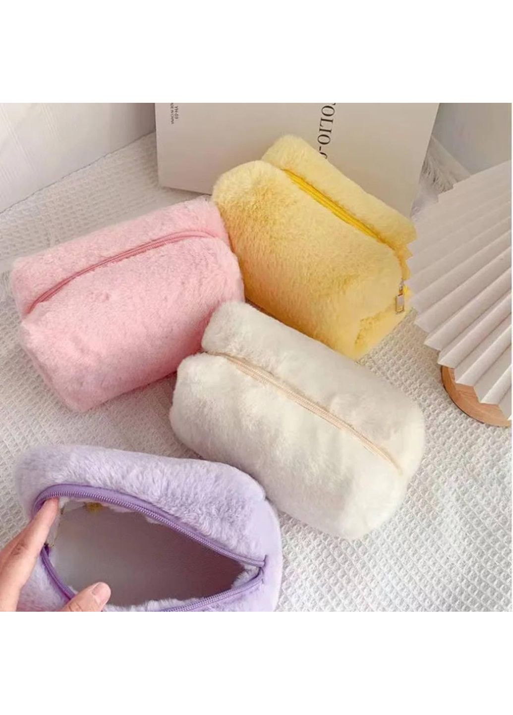 Плюшевая косметичка пенал лимонная тедди (Teddy) No Brand (295012632)