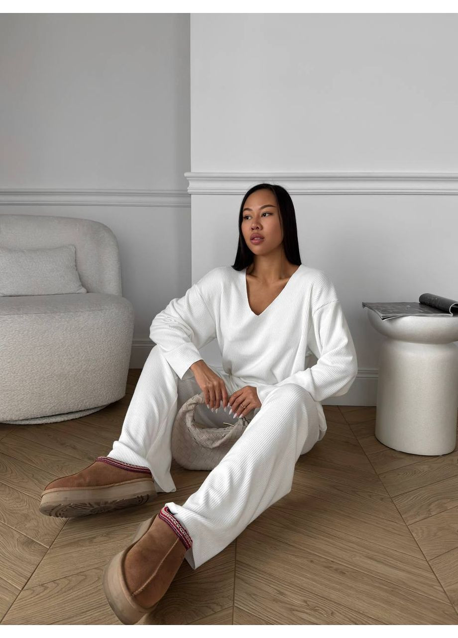 Жіночий костюм в рубчик FINO Mode (356343444)