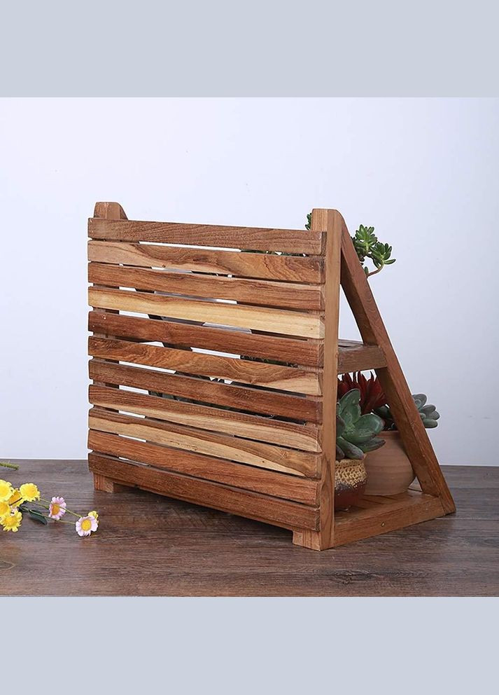 Підставка для квітів з дерева Енарес капучино (ЦВП-002609) No Brand (328225427)