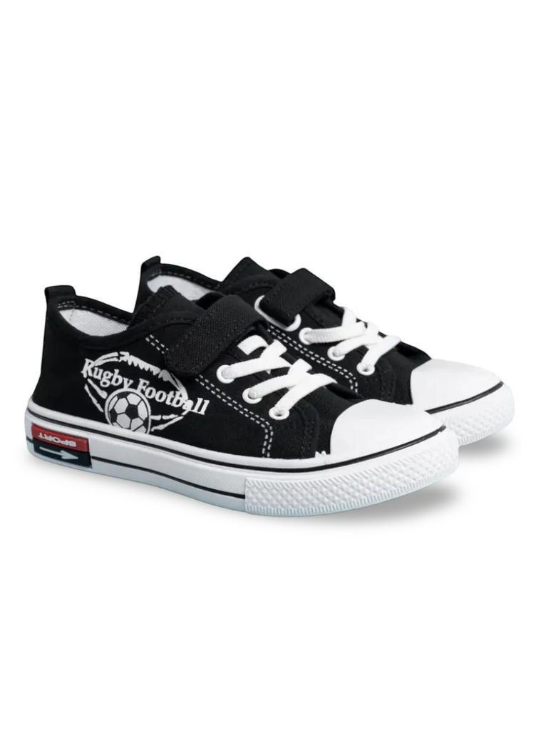 Чорні дитячі демісезонні кеди чорні на хлопчика Канарейка