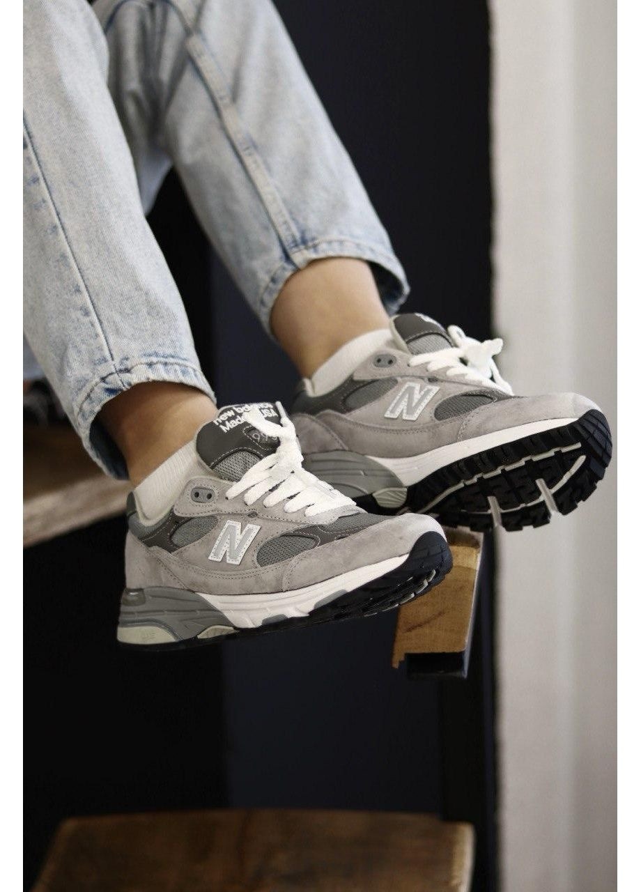 Сірі Осінні кросівки чоловічі new balance 993 grey white нью беланс 993 No Brand