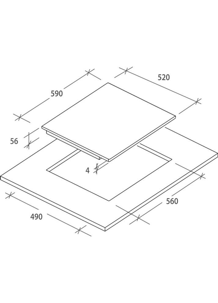 Варильна поверхня CTP6SC4/E14U індукційна Candy (360572591)