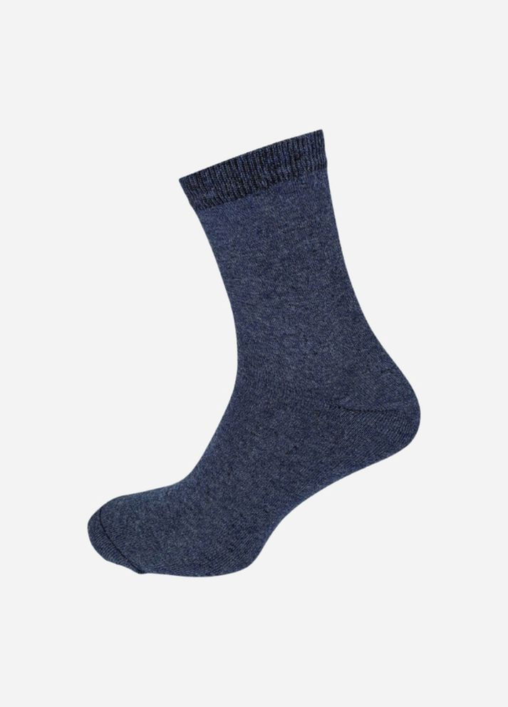 Чорні набір чоловічих шкарпеток класичних високих classic 6 пар синій Лео однотонні (336213586)