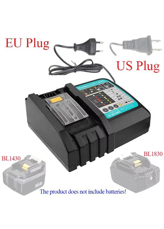 DC18RC зарядний пристрій для АКБ типу 18 В Літій-іонний зарядний пристрій 3 А для 14,4 В 18 В LXT BL1815 BL1860 BL1 Makita (370456186)