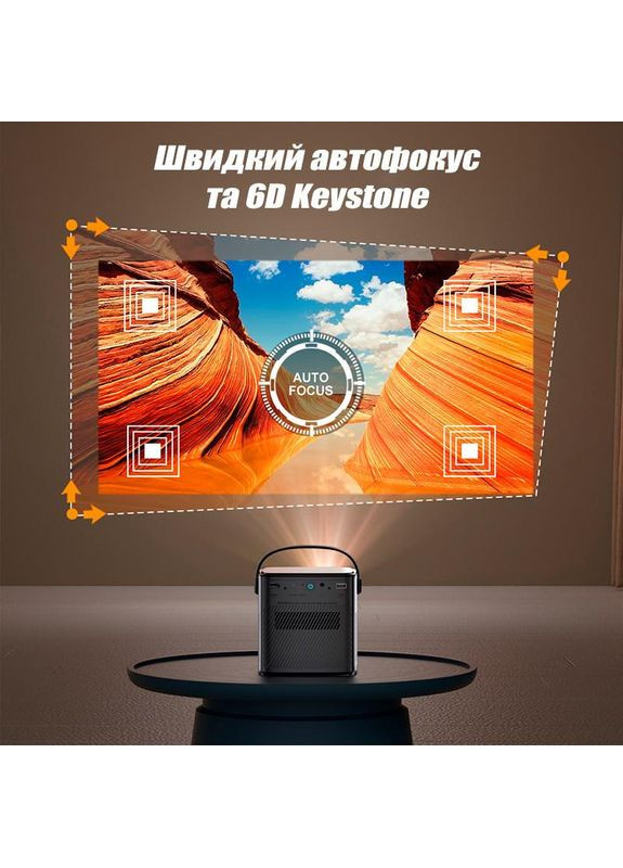 Портативний DLP Проектор BYINTEK U80 Max з акумулятором 15000 mAh WiFi Android 11 FullHD 1080 з підтримкою 4K 3D China (369776215)