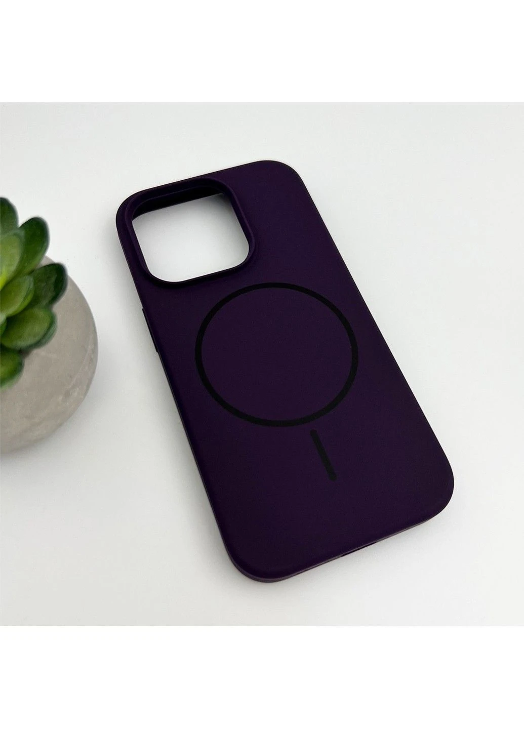 Чехол для смартфона Silicone Case Magnetic для Apple iPhone 16 Pro Max 30, Dark Purple Cosmic (382360101)