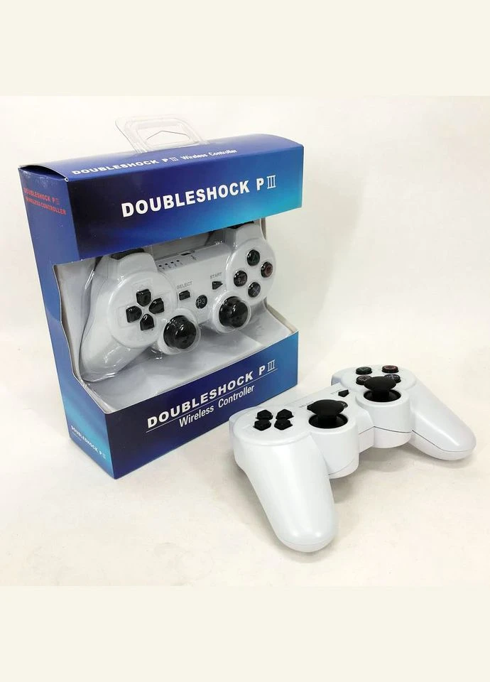 Игровой беспроводной геймпад Doubleshock PS3/PC аккумуляторный джойстик с функцией вибрации. Цвет: VE-71 Brand (401865434)