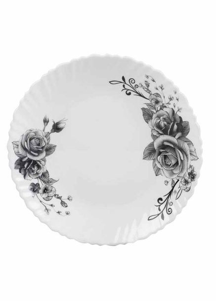 Тарілка обідня Графічні квіти Wave V220GF 220 мм (127723) Vittora (300800997)