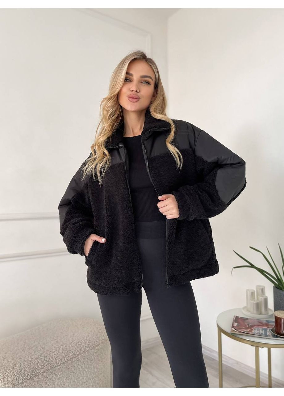 Черная женская куртка демисезон Osoblyva