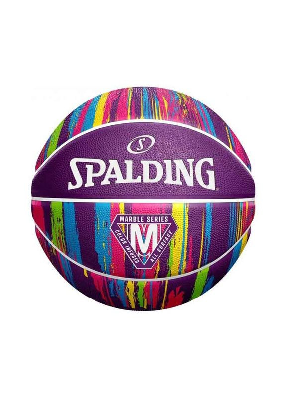 Мяч баскетбольный Marble Ball фиолетовый Уни (84403Z) 7 Spalding (261923263)