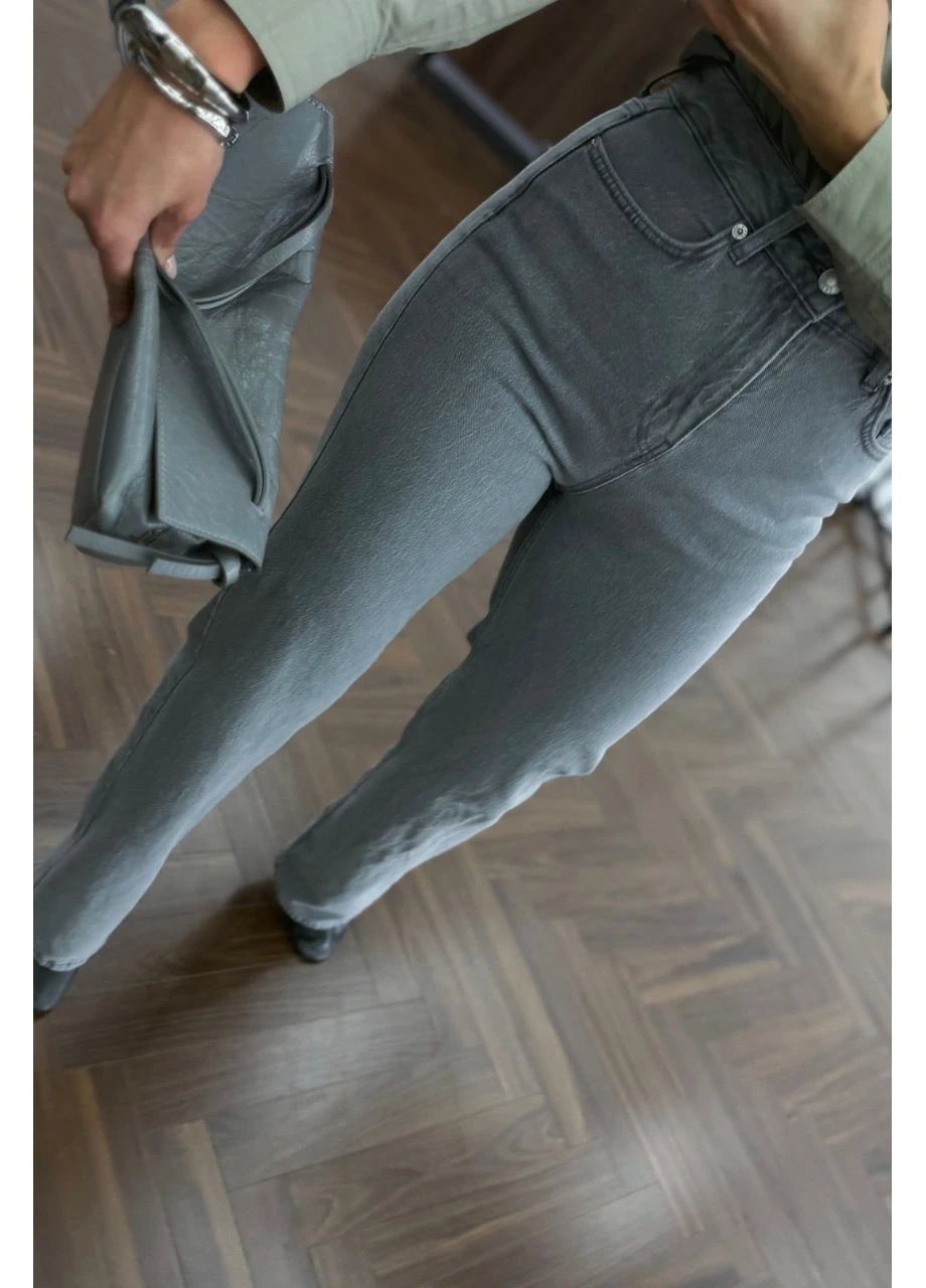 Базовые прямые женские джинсы Lurex - (391059817)