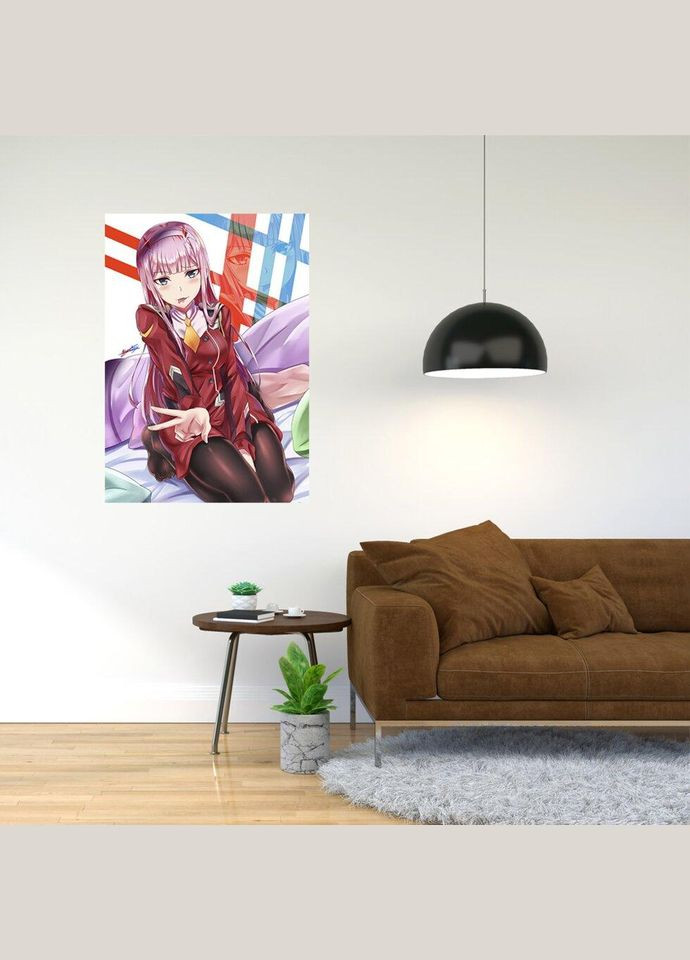 Плакат- с принтом Милый во Франксе Darling in the FranXX A2 А0 Кавун постер (316210168)