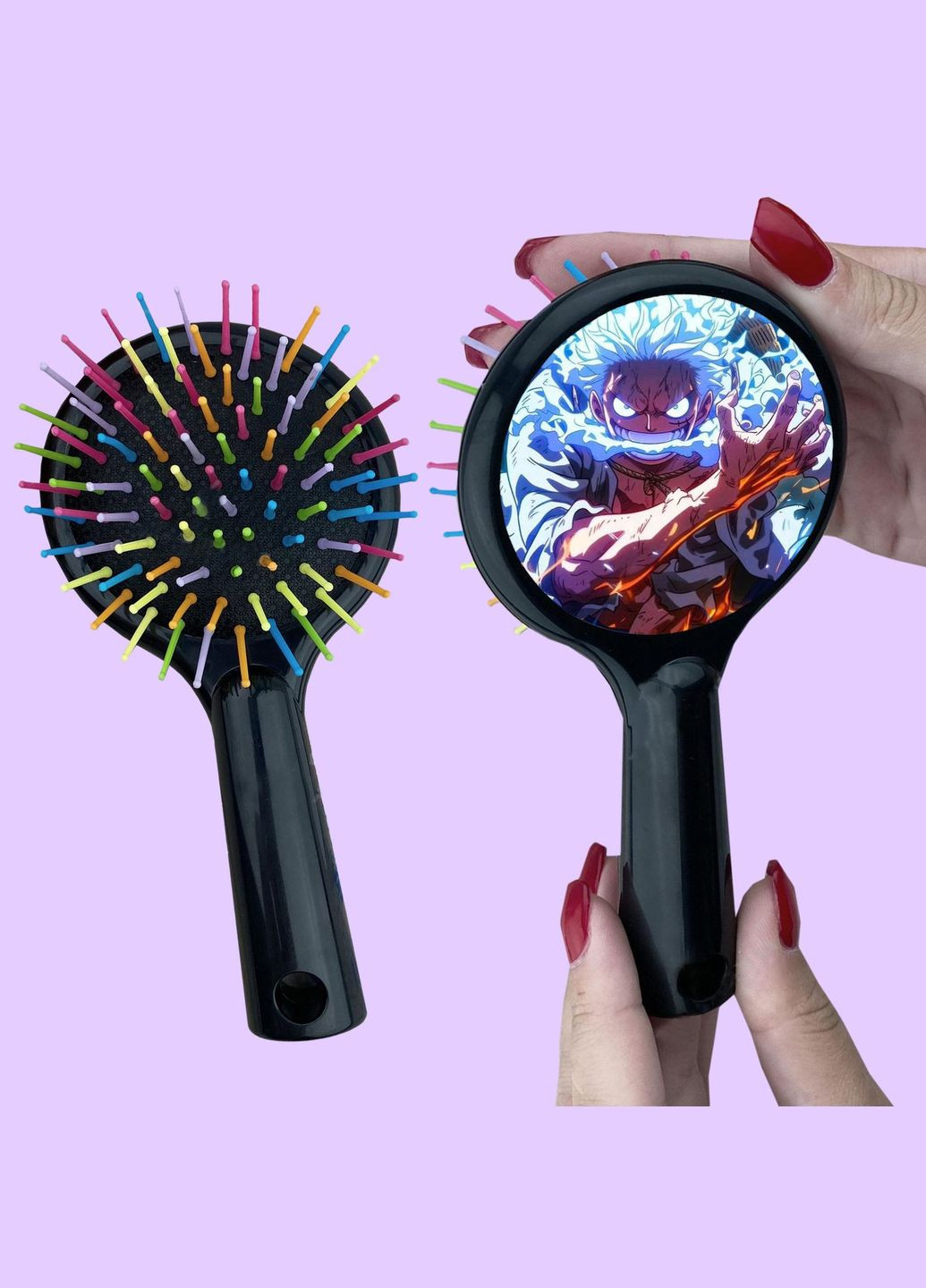 Гребінець для волосся Аніме Ван піс #0007 чорний No Brand (315046813)