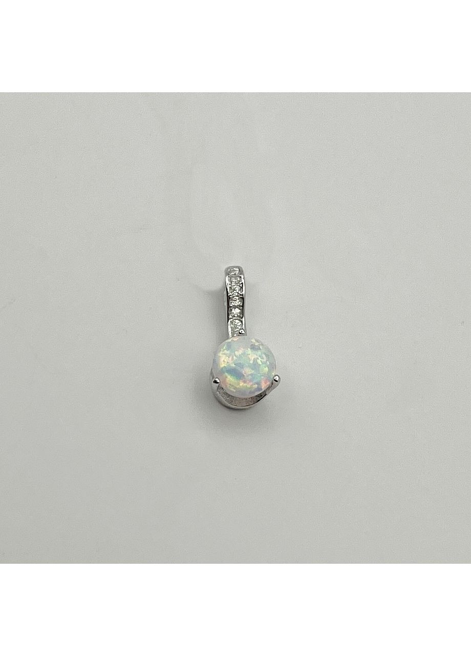 Срібний кулон з білим опалом 0,97 г No Brand (369737213)